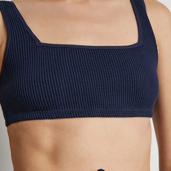 Onia Navy Waffle Knit Bralette - NWT - Picture 4 of 7